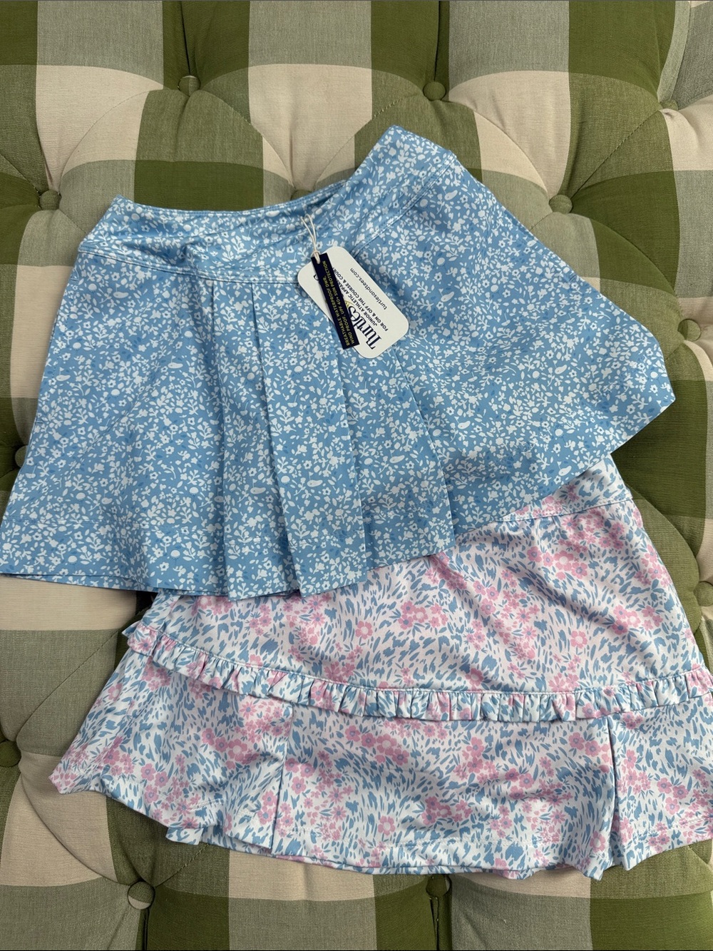Lot of 2 Girls Turtle & Tees Golf Tennis Skirts Skorts Sz Small